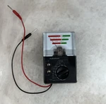 Vintage Radioshack 9-RANGE Analog Battery Tester Portable. Fixed Price $25.00.