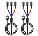 Aioneus 3-IN-1 Multi Charging Cable, Fast Usb-c/micro/lightning Cord. Fixed Price $13.36.
