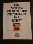 Duracell Battery Copper Top Tester Print Ad 1990 8X11 Great Frame. Fixed Price $5.69.