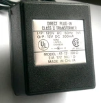 Direct Plug In Transformer Model 41-12-300 Dc 12V 300MA. Fixed Price $10.25.