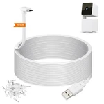 Weishan Power Extension Cable Compatible With Wyze Cam Pan 50FT, White. Fixed Price $21.15.