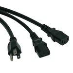 Tripp Lite P0060062 6FT Power Cord Y Splitter 5-15P To 2XC13 10A. Fixed Price $31.80.