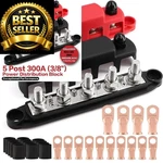 Tuijodaix 300A Bus Bar Post 12V-48V Dc Power Distribution BLOCK,5 M10(3/8"). Fixed Price $56.99.