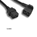 Kentek 10 Ft 12 Awg Power Cord Right Angled C20 To C19 20A/250V Sjt Data Server. Fixed Price $38.64.