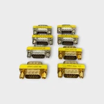 Male-to-male HD15 Vga Molded Gender Changer, Gold & Silver (lot Of 8) Nob. Fixed Price $13.99.