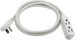 Ft 14/3 Sjt, 3-OUTLET Heavy Duty Flat Plug Extension Cord, White, CP10046. Fixed Price $14.99.
