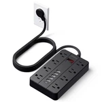 Power Strip Surge Protector, Hunian Flat Plug 10 Ft Long Extension Cord With .... Fixed Price $41.91.
