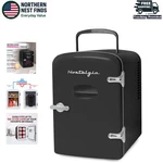 6-CAN Capacity Retro Mini Fridge Compact, Energy-efficient Cooler & Heater. Fixed Price $79.99.