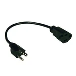 Tripp Lite Power Extension Cord 1FT Nema 5-15R 5-15P 125V 10A Black P022-001. Fixed Price $5.49.