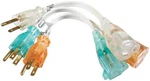 Light Duty Indoor Extension Cord 8INCH 16 Gauge 3 Conductor White Pcs. Fixed Price $25.89.