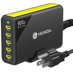 Hunda 300W Usb Charger Gan Charging Station Desktop 5 Ports Pd 100W Fast.... Fixed Price $219.35.