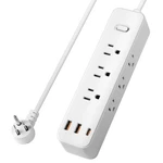 15FT Power Strip Surge Protector, 9 Outlet, 3 Usb Ports, Flat Plug, 12-IN-1. Fixed Price $33.55.