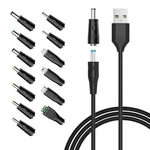 Powseed 5V Universal Dc Power Cable, Usb To Charging Cord With 13PCS.... Fixed Price $14.99.