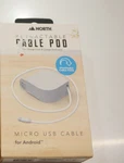North Retractable Pod Micro Usb Cable - White For Android New Original Box. Fixed Price $14.99.