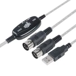 Teninyu Usb To Midi Cable Converter 2 1 Pc Synthesizer Transparent. Fixed Price $14.76.