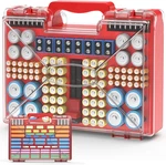 Battery Organizer Storage Holder Box Case With Tester, 185+ Batteries Double-sid. Fixed Price $78.34.
