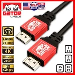 4K Hdmi Cable 2.0 Uhd Ultra High Speed 2160P Hdr 60HZ 18GBPS Dolby Hdcp Hdtv. Fixed Price $13.88.
