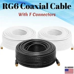 RG6 Coaxial Digital Cable Satellite Tv Antenna Dish Video Hd F-type Dual. Fixed Price $15.75.