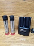 2 Black Decker Authentic Versapak VP100 Type Battery B&d VP130 Charger Lot. Fixed Price $38.00.