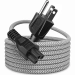 10FT (3M) Nylon Braided Ac Power Cord, 18AWG Heavy Duty Prong U.... Fixed Price $18.59.