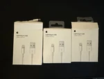 Lot Of 3 Genuine Apple Lightning Usb (0.5M) Charging Cable ME291AM/A A1511. Fixed Price $9.49.