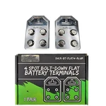 Sky High Car Audio Flat Battery Terminals Multi Spot 4 Connector Pair Aluminum. Fixed Price $28.95.