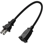 Toptekits Short Us Power Extension Cable Cord 2-PRONG 1FT, Black. Fixed Price $19.57.