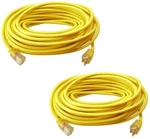 74100ME 100' 12/3 Sjtw-a Yellow Lighted Indoor Outdoor Extension Cords 2PK. Fixed Price $265.93.