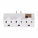 1PCS - Cooper 1147W 15A 125V Three Tap,single Receptacle To 3 Outlets. Fixed Price $5.00.