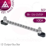 Bep Single Output Bus Bar With Cover 100A BB-12W-2S/DSP For Marine Boats. Fixed Price $31.02.