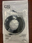 C2G 50 Ft. Plenum-rated 3.5MM Stereo Audio Cable With Low Profile Connector. Fixed Price $15.00.