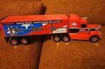 Vintage Buddy Red Brand Wire Electronic Sounds Semi Tractor Trailer Tested. Fixed Price $26.24.