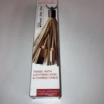 Fast Charge Cable Gold Tassel Keychain Sync Usb Iphone Ipad Ipod. Fixed Price $14.00.