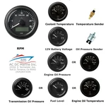 Vdo Viewline Set Of Gauges Black With Sensors. Fixed Price $459.99.