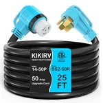 Generator Cord 25 Feet Amp Nema 14-50P Twist Lock Kikirv SS2-50R Copper. Fixed Price $179.99.
