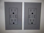 Elegrp 4 Amp Usb Dual Type In-wall Charger 15 Duplex Outlet, Grey 2PK. Fixed Price $19.95.