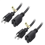 Cable Matters 2-PACK 16 Awg Heavy Duty 13A Power Extension Cord 15FT Prong. Fixed Price $33.70.