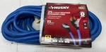Husky 25 Ft. 12/3 Medium Duty Cold Weather Indoor/outdoor Extension Cord, Blue. Fixed Price $33.99.