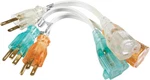 Light Duty Indoor Extension Cord, 8-INCH, 16 Gauge, Conductor, 3-PACK Adapter. Fixed Price $19.95.