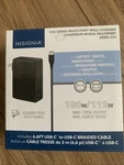 Insignia 112W Usb-c Wall Charger With & Ports Gan Pd 3.0 Pps. Fixed Price $25.40.