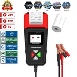 With Printer Car Battery Tester Digital Analyzer 12V Or 24V Auto Soh Soc 2025. Fixed Price $39.99.