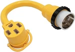 886399 50A Shore Power Adapter Cord Rv Ev Nema SS2-50P To 14-50R 1.5FT, Yellow. Fixed Price $77.66.