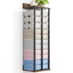 Towel Racks For Bathroom Wall Mounted With Wooden Storage Shelf, Updated 3 Bar. Fixed Price $38.22.