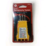 Ge 3-WIRE Outlet Tester 50542 Yellow Led Indicator Portable Electric. Fixed Price $18.69.