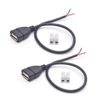 2PCS Usb 2.0 Female Pigtail Cable 1FT 20AWG Power Wire With Spring Connector. Fixed Price $15.99.