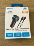 Anker 67W Triple Port Car Charger 2 Usb-c 1 Usb-a W/ Cable Bundle New. Fixed Price $32.95.