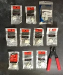 Radio Shack Lot Of And Female Connectors Plus Bonus Crimper. Fixed Price $27.00.