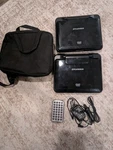 Sylvania SDVD7027 7" Portable Player W/ Remote, Power Set Of. Fixed Price $59.95.