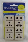 4 Piece Conair Travel Smart Dual Outlet Adapter Plug Set Tf. Fixed Price $14.98.