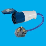 1X 13A Pin Plug To 16A Caravan Ceeform Socket, Fly Lead Converter, Artic Cable. Fixed Price $20.13.